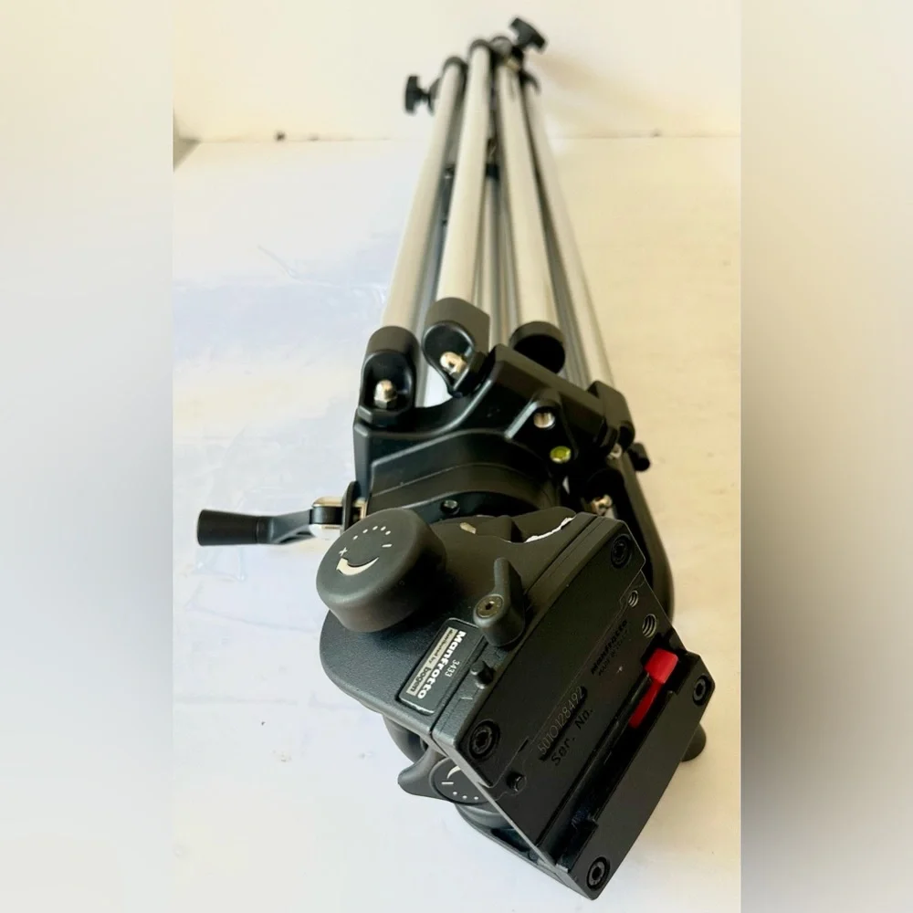 Manfrotto 3046 Bogen Camera Tripod 3433(501) Pro Video Fluid Head Quick Release